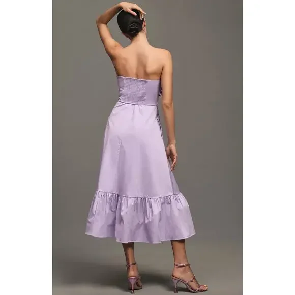 hutch strapless asymmetrical dress Hutch Carmel Maxi Dress in Black  TrenLend